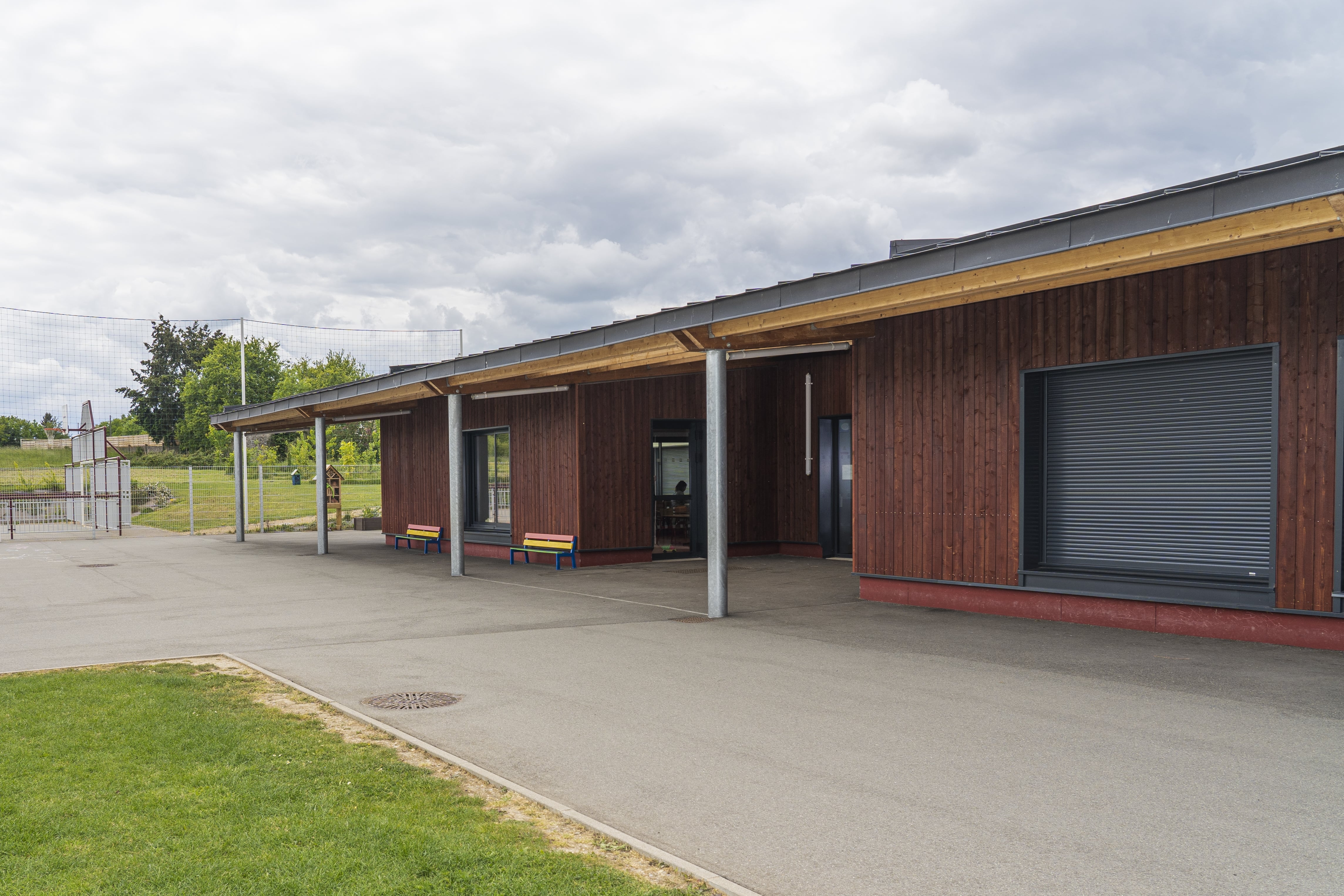 Prise de vue de Laurent Pauleau d’une réalisation d’école par Jean-Louis Chereau